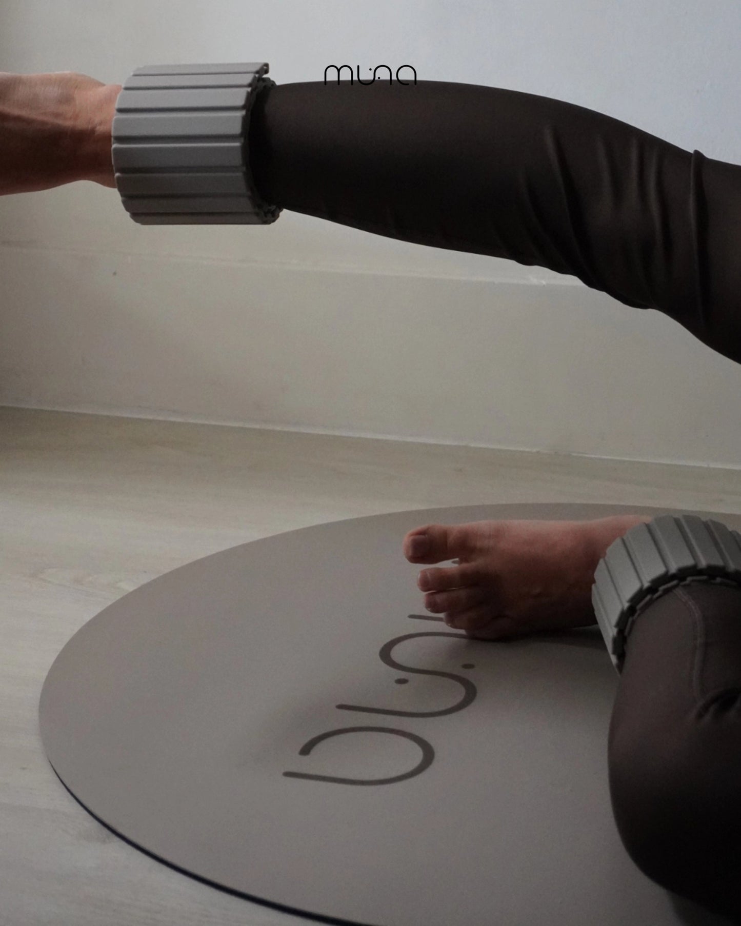Tapis de Yoga Ovale Haute Adhérence - Milk tea