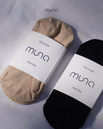 Chaussettes de Pilates Antidérapantes - Milk tea
