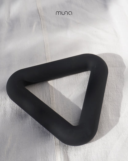 Haltère Triangle Design - Noir