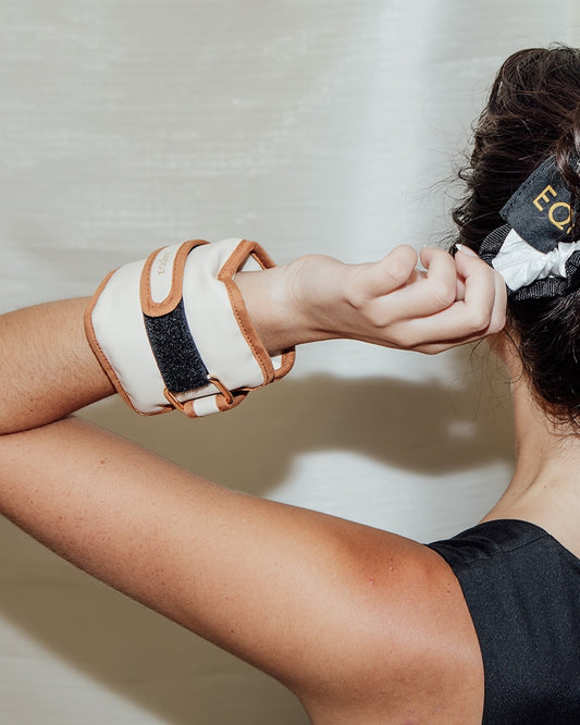 Uwraps - Bracelets Lestés (Chevilles & Poignets) - Ivoire / Caramel